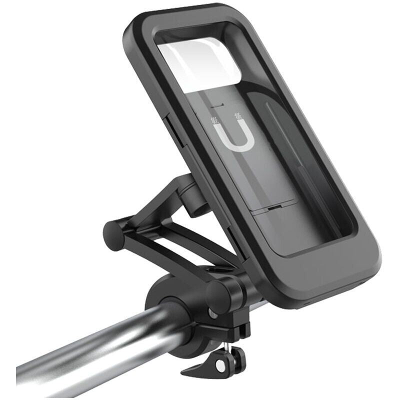 Waterproof Anti Theft Motorcycle Phone Holder Bicycle Phone Mount for 5.5 to 6.7 Inch Phones, 1 inch