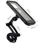 Waterproof Anti Theft Motorcycle Phone Holder Bicycle Phone Mount for 5.5 to 6.7 Inch Phones, 1 inch