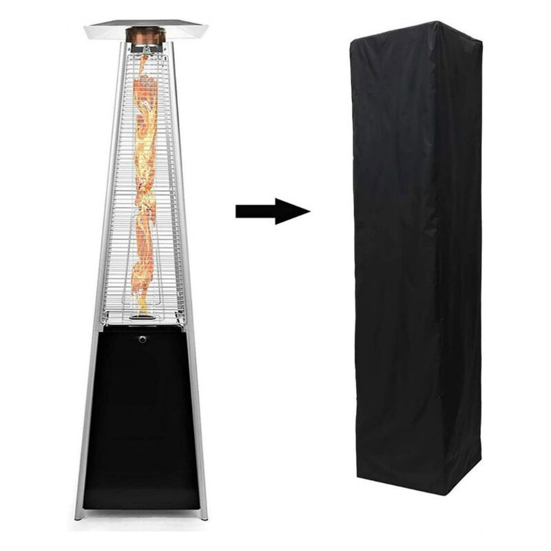 Patio Heater Cover Pyramid Gas Patio Heater, Patio Heater Cover Waterproof Anti Tear Cover Anti Snow Wind Resistant, H87 x W21 x D24 Inch