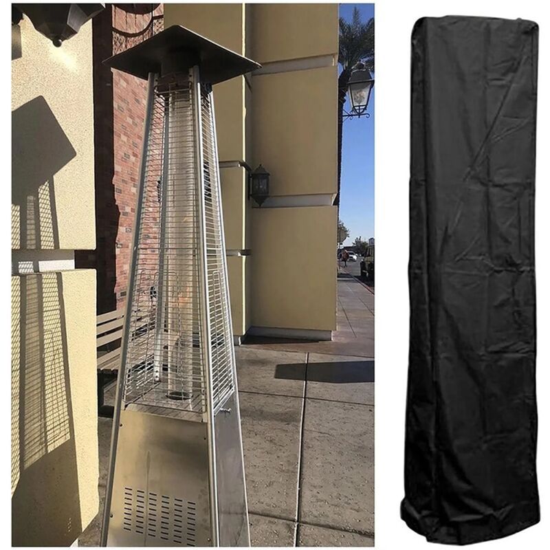 Patio Heater Cover Pyramid Gas Patio Heater, Patio Heater Cover Waterproof Anti Tear Cover Anti Snow Wind Resistant, H87 x W21 x D24 Inch