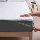 Waterproof Cotton Terry Mattress Protector, 120 x 200cm - Side View