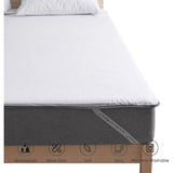 Waterproof Cotton Terry Mattress Protector, 120 x 200cm - Top-Down View