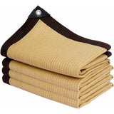 Rectangular Shade Net, Outdoor Lightweight Shade Cloth for Awning Pool Garage, Shade Cloth with Heavy Duty Grommets, Beige, 3 x 7m