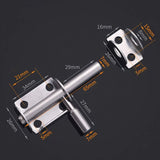 4 Pieces Mini Stainless Steel Sliding Door Latches Safety Door Latches with Screws for Bathroom Door Wooden Door Pet Door Bedroom, 65mm