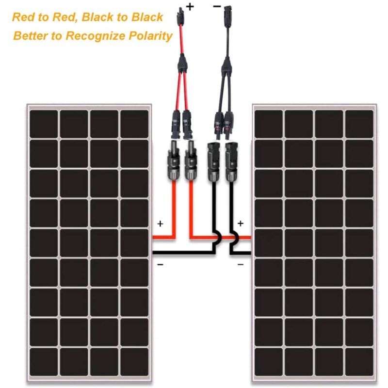 Solar Connector, mc4 Connector, PV Connector, Solar Photovoltaic Connector, Male Female Solar Panel Cable Connectors, Waterproof Seal, 4 Pairs