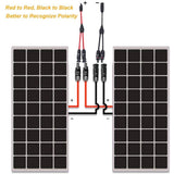 Solar Connector, mc4 Connector, PV Connector, Solar Photovoltaic Connector, Male Female Solar Panel Cable Connectors, Waterproof Seal, 4 Pairs