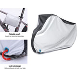 Bike Cover, Waterproof Outdoor Bike Cover with Lock Hole for Mountain Road Bikes, Xxl, 200CM, 70CM, 110CM - Top-Down View
