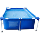 Rectangular Bubble Cover X for Swimming Pool Blue, 300cm, 200cm - Top-Down View