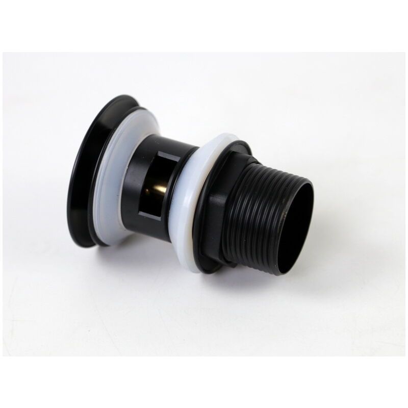 Universal G1 0.25 Brass Pop up Basin Drain Pop up Basin Drain with Overflow Click Clack System, Tool Free Installation, Matte Black