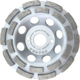 Diamond Plate Grinding Wheel Universal Concrete X Double Row Grinding Wheel, 125mm, 22.2mm
