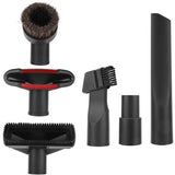 6 Pieces Universal Horse Vacuum Cleaner Brush Adapter Accessories, Black
