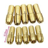 10 Pack Electric Grinder, 3 Jaw Brass Drill Chuck, 1.0mm