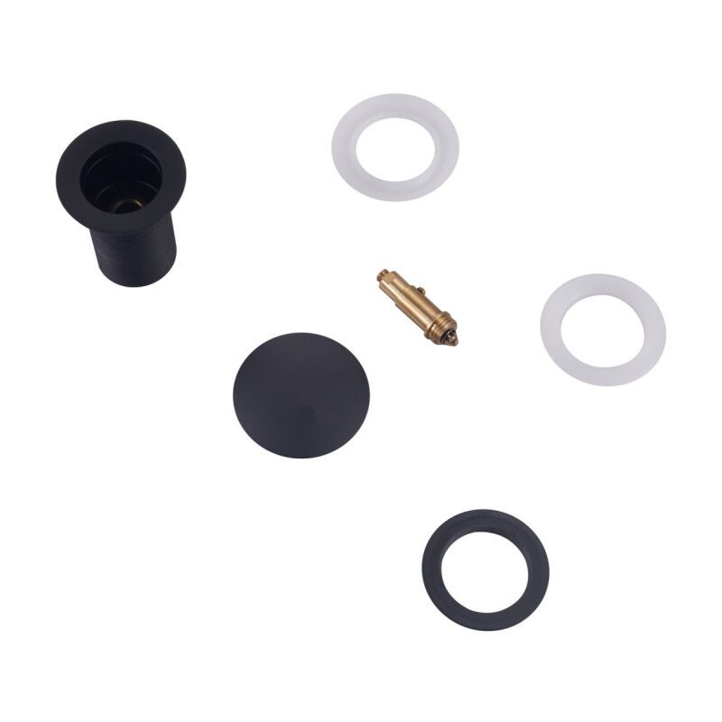 Pop up Drain, Pop up Drain Without Overflow, Universal Pop up Sink Drain, Sink Drain, Black Drain for Sink and Sink