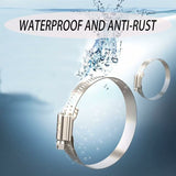 10 Pieces Hose Clamp, Adjustable Hose Clamp 27, 304 Stainless Steel Hose Clamp, 51 mm