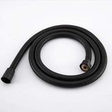 Black Stainless Steel Shower Hose Handheld Shower Head Fittings Hoses Bathroom Accessories Rubber Hose Flexible Plumbing Hose, 1.5M