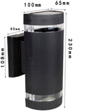 Outdoor Wall Light, up to 35W GU10, IP65 Waterproof Garden Light for Patio, Terrace, Garden, Entrance Hall, Balcony, Porch - Top-Down View