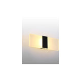 Indoor Wall Lamp 6W Warm White Brushed Black Indoor Wall Lamp AC 85 265, V, Modern Acrylic Light for Hallway, Bedroom, Staircase, 29 x 11 x 4.5mm
