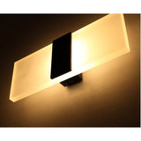 Indoor Wall Lamp 6W Warm White Brushed Black Indoor Wall Lamp AC 85 265, V, Modern Acrylic Light for Hallway, Bedroom, Staircase, 29 x 11 x 4.5mm
