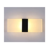 Indoor Wall Lamp 6W Warm White Brushed Black Indoor Wall Lamp AC 85 265, V, Modern Acrylic Light for Hallway, Bedroom, Staircase, 29 x 11 x 4.5mm - Side View