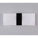 Indoor Wall Lamp 6W Warm White Brushed Black Indoor Wall Lamp AC 85 265, V, Modern Acrylic Light for Hallway, Bedroom, Staircase, 29 x 11 x 4.5mm - Top-Down View