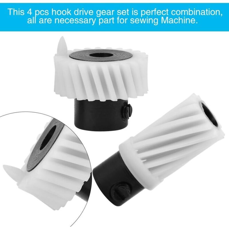 4 Pieces Sewing Machine Gear Set Compatible with Singer 174488 174491 163997 163328