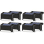 8 Pieces Solar Light, LED, for Stairs, Deck, Outdoor Black Shell Warm White