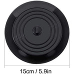 Silicone Bathtub and Kitchen Sink Stopper Universal Drain Plug, White, 15cm