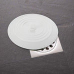 Silicone Bathtub and Kitchen Sink Stopper Universal Drain Plug, White, 15cm