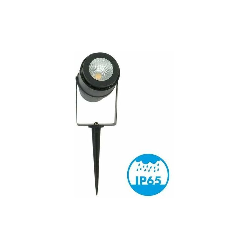 LED Garden Stake Spotlight 12W Black 720 LM Color Temperature, Neutral White 4000K