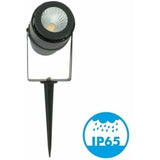 LED Garden Stake Spotlight 12W Black 720 LM Color Temperature, Neutral White 4000K - Side View