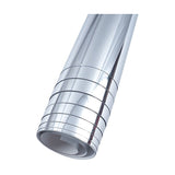 Self Adhesive Silver Reflective Mirror Vinyl Sticker Roll for KTV Bar Restaurant Wallpaper, 50 x 200cm, 0.1mm
