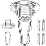 1 Pieces Heavy Duty Ceiling Hook, 450KG Capacity Stainless Steel Hammock Hanging Kit 180 Rotation for Concrete Wood Sets, Hanging Chair, Hanging Lamp