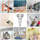 1 Pieces Heavy Duty Ceiling Hook, 450KG Capacity Stainless Steel Hammock Hanging Kit 180 Rotation for Concrete Wood Sets, Hanging Chair, Hanging Lamp - Front View