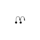 2 Pieces Black Wall Reading Lamp 3W, Flexible Adjustable Neck Wall Lamp Aluminum Desk Lamp, Bedside Lamp with Switch LED Eye Care