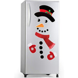 16 Pack Snowman Fridge Magnets, Funny Fridge Magnet Fridge Stickers Holiday Christmas Decorations for Refrigerator, Metal Door, Large