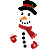 16 Pack Snowman Fridge Magnets, Funny Fridge Magnet Fridge Stickers Holiday Christmas Decorations for Refrigerator, Metal Door, Large - Front View