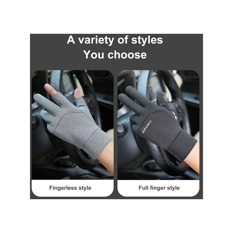 Waterproof Wind Resistant Non Skid Winter Gloves, XL