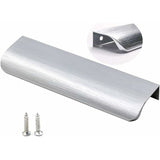 10 Pack Brushed Nickel Kitchen Pulls Invisible Pulls Kitchen Pulls Stainless Steel Kitchen Pulls, Center to Center, 128mm