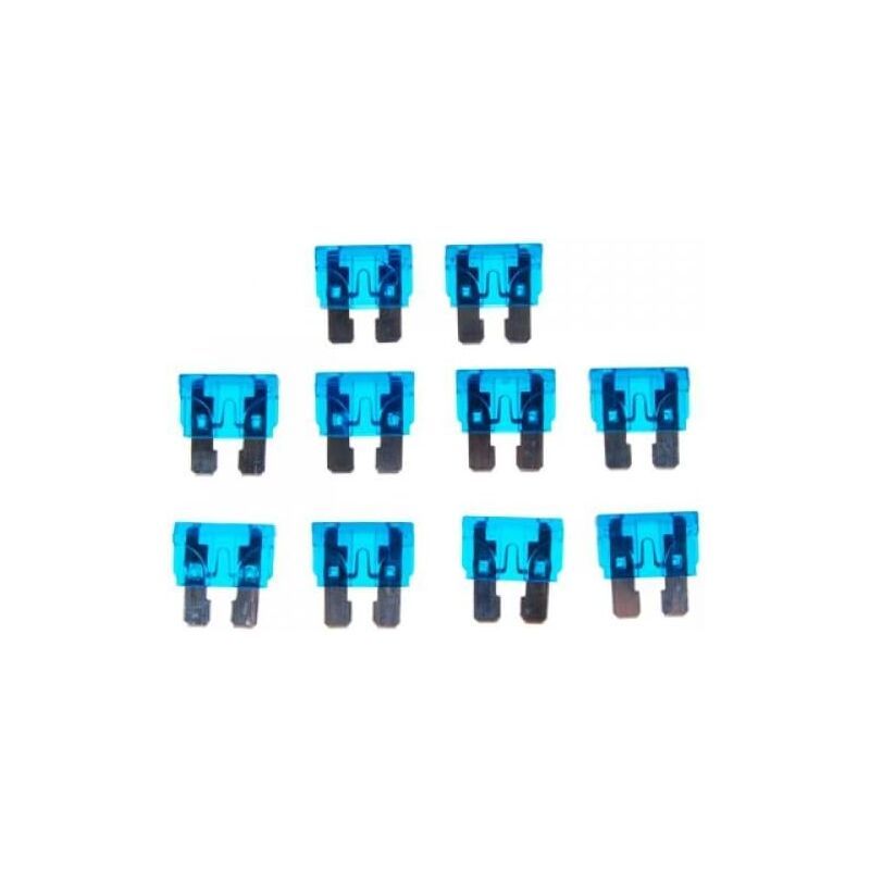 10 Pieces 15A 32V Standard Blade Fuse Car Auto Motorcycle Medium Size Blue
