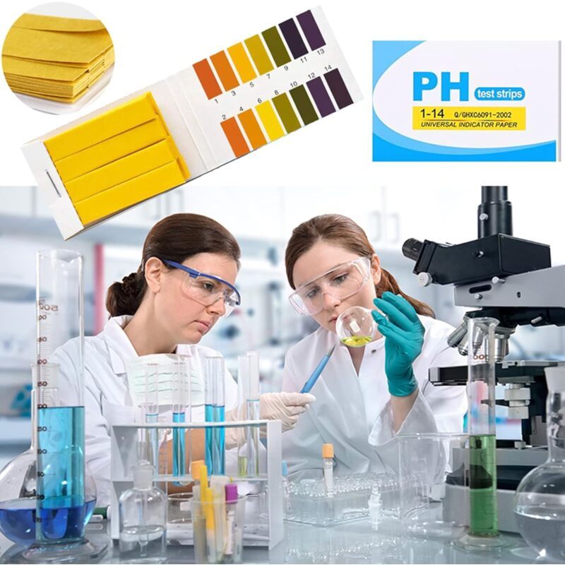 320 Pieces Swimming Pool Water Testing, pH Strip, pH 1 14 Test Paper Extensive Test Paper, Litmus Test Paper for Aquariums Saliva Water Soil Test K
