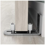 Floor Guide Sliding Door Guide Door Guide Wall Mount Ball Bearings Guide Silver