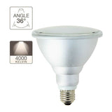 E27 PAR38 LED Bulb Neutral White 15W Equivalent 135W - Front View