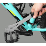 Bicycle Pedal Wrench, Bicycle Pedal Wrench with Extra Long Handle, Multi Purpose Pedal Removal Tool, 0.5625 and Hex Hole, 15mm, 10mm, 8mm, 6mm