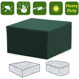 Rectangular Waterproof Patio Furniture Cover with UV Protection for Patio Table, Garden Furniture, Green, 230 165, 70cm