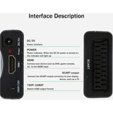 SCART to HDMI Converter 1080P 60Hz Analog to Digital Audio Video Adapter - Front View