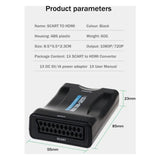 SCART to HDMI Converter 1080P 60Hz Analog to Digital Audio Video Adapter - Side View