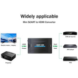 SCART to HDMI Converter 1080P 60Hz Analog to Digital Audio Video Adapter