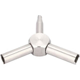 Element Valve Wrench Compatible with KSC WA Airsoft KSC Magazine Loader Removal Tool, Silver Triangular Valve Wrench - Side View