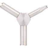 Element Valve Wrench Compatible with KSC WA Airsoft KSC Magazine Loader Removal Tool, Silver Triangular Valve Wrench - Top-Down View