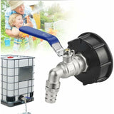 IBC Drain Tank Adapter S60x6 Tap Valve 0.75 Inch Ball Valve Water Tank Adapter